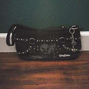 Harley-Davidson Punk Black Skull Jacquard Purse